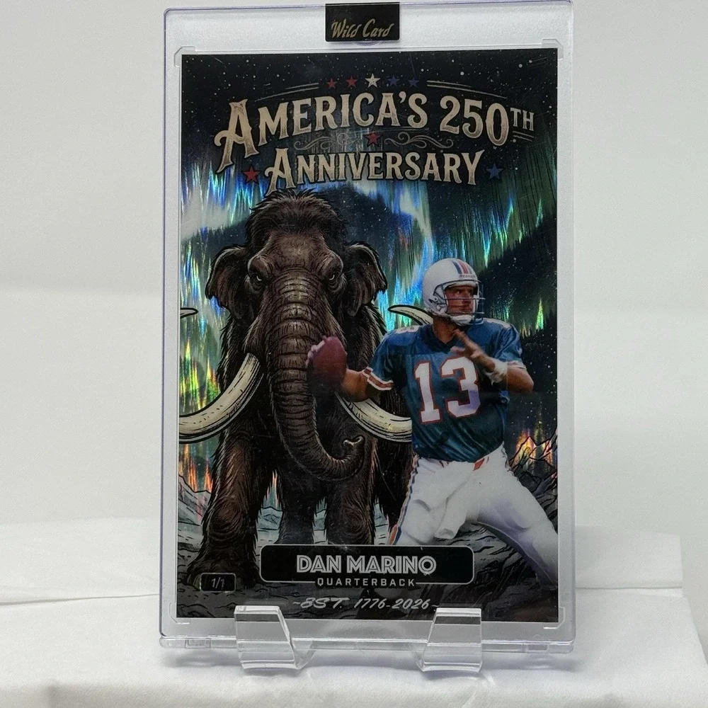 2026 Wildcard America's 250th Anniversary Dan Marino 1/1 Mammoth Northern Lights